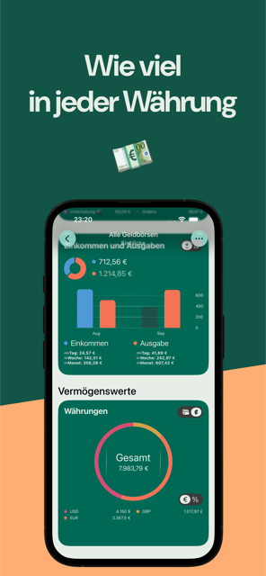 Wie viel Geld in jeder Währung