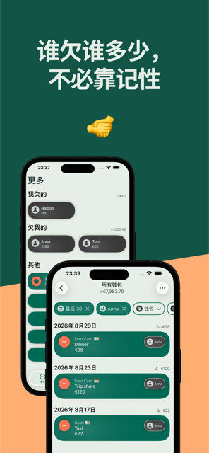 按人记录的借还